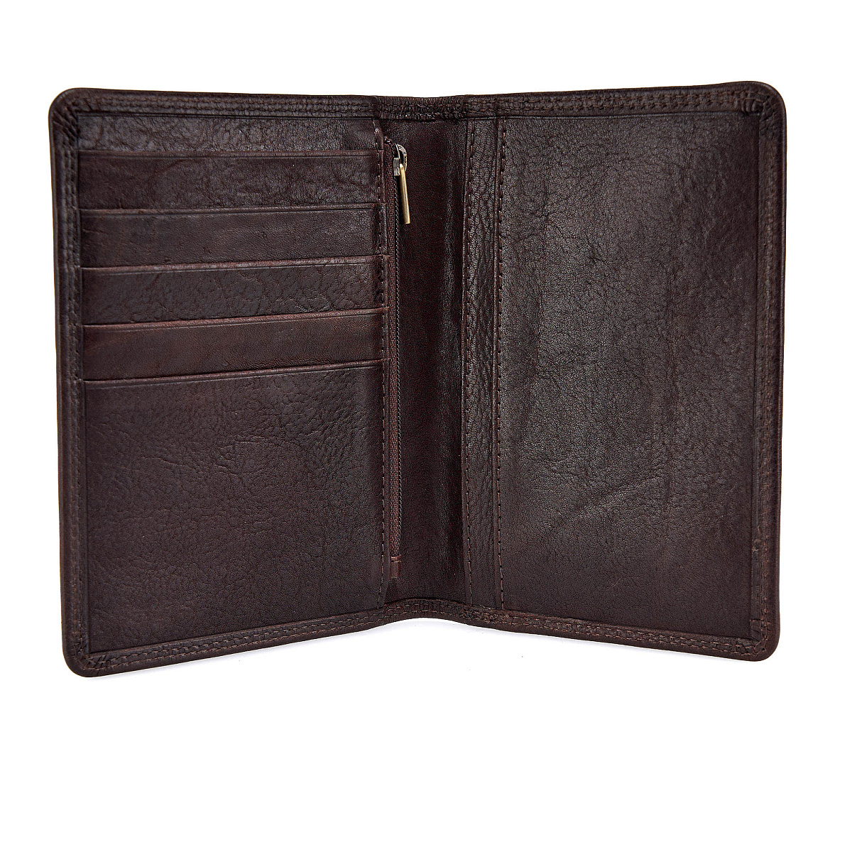 Портмоне Dr.Koffer из натуральной кожи коричневое