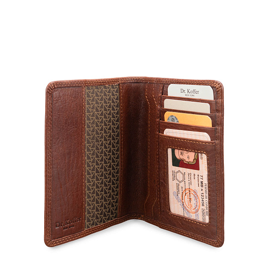 Обложка для паспорта/автодок из натуральной кожи Dr. Koffer