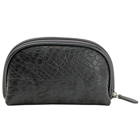 Косметичка Dr.Koffer из натуральной кожи черная