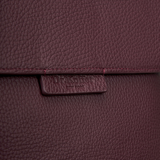 Рюкзак Dr. Koffer из натуральной кожи фиолетовый