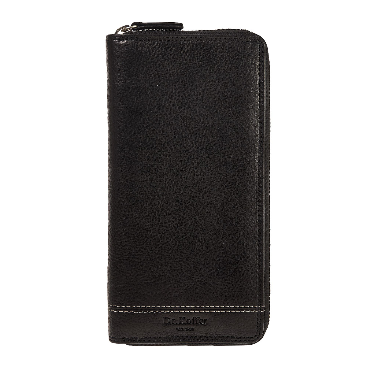 Портмоне Dr.Koffer из натуральной кожи черное