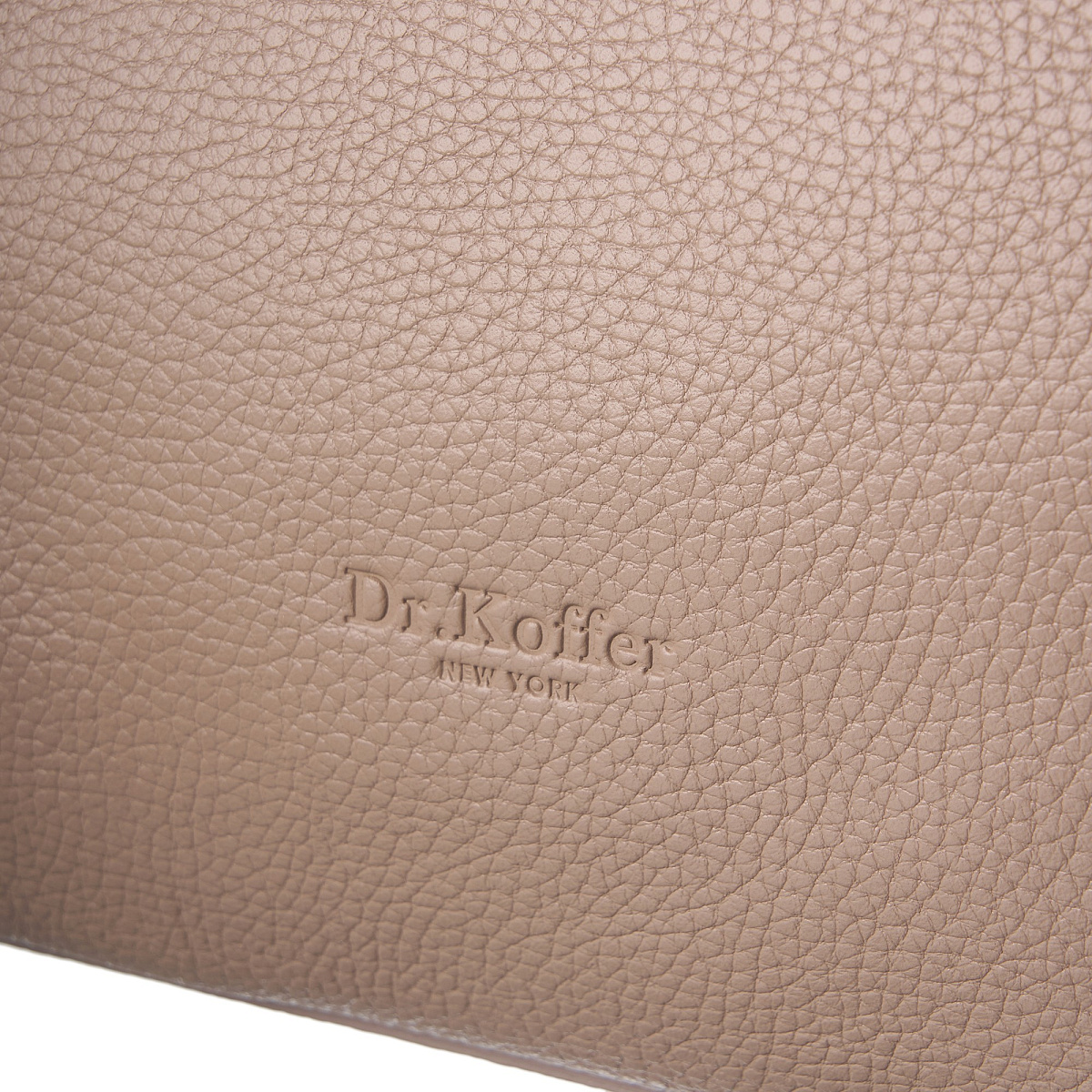 Женская сумка  Dr. Koffer из натуральной кожи бежевая