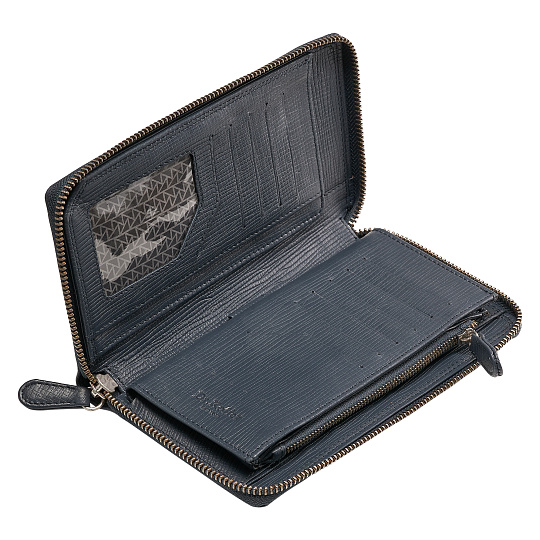 Портмоне Dr.Koffer из натуральной кожи синее