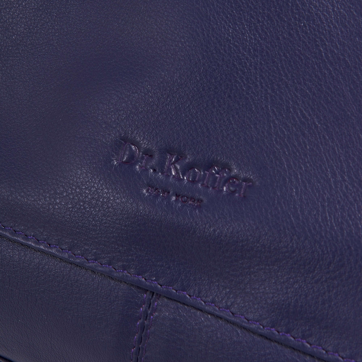 Женская сумка Dr.Koffer из натуральной кожи синяя