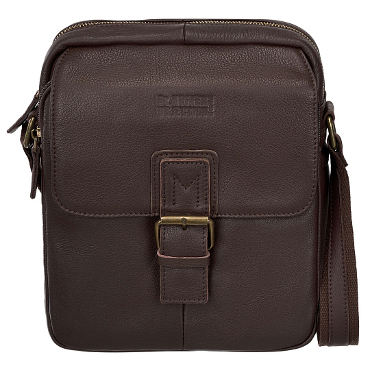 Сумка через плечо Dr.Koffer из натуральной кожи коричневая