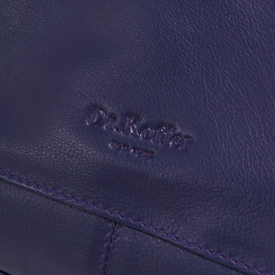 Женская сумка Dr.Koffer из натуральной кожи синяя