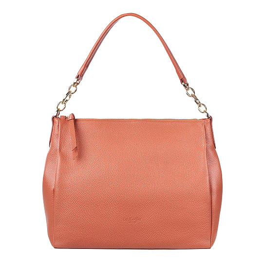 Женская сумка  Dr. Koffer из натуральной кожи оранжевая