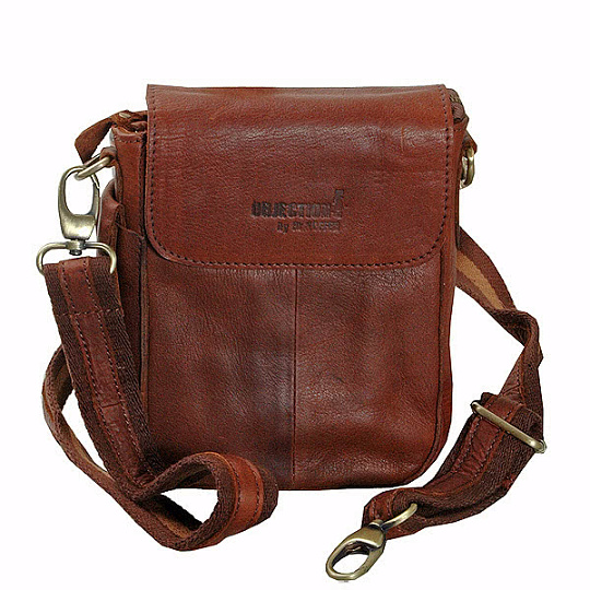 Молодежная коричневого цвета сумка на съемном плечевом ремне Dr.Koffer 11122-21-09