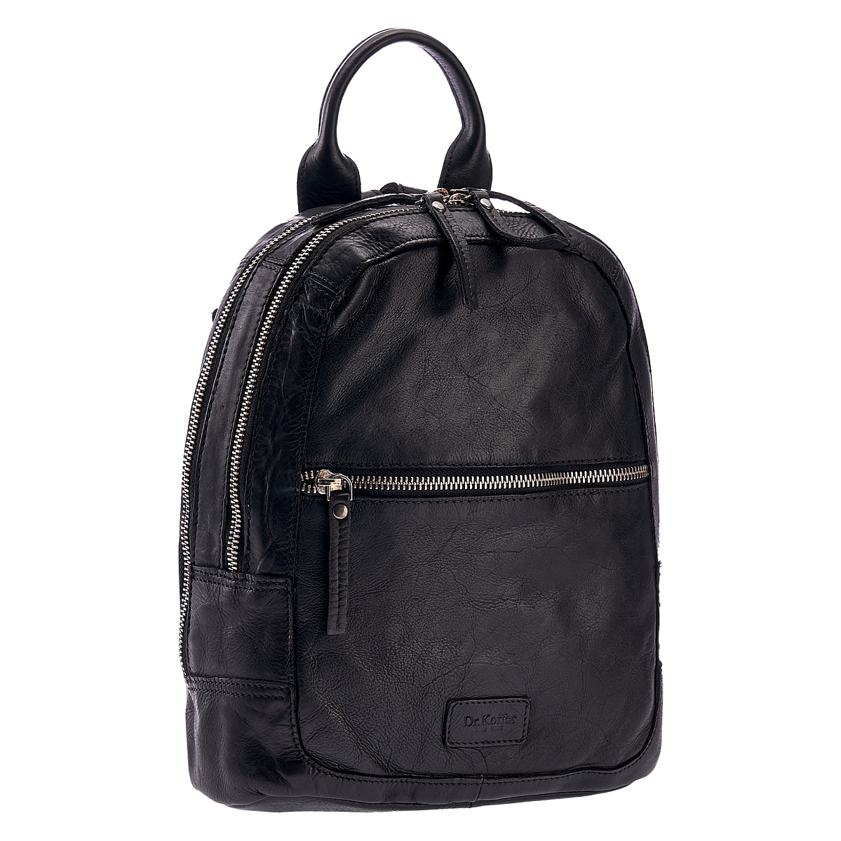 Рюкзак Dr.Koffer из натуральной кожи черный