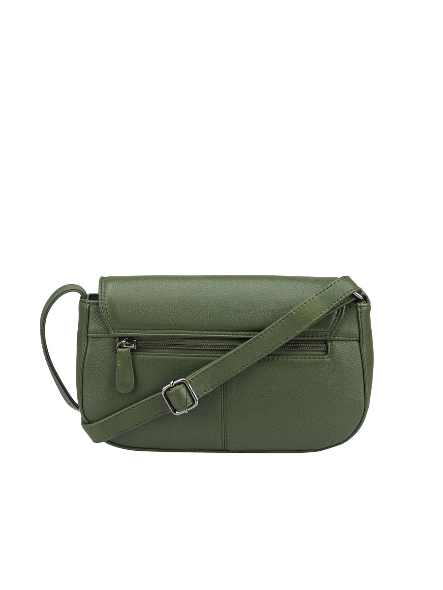 Женская сумка Dr.Koffer из натуральной кожи зеленая