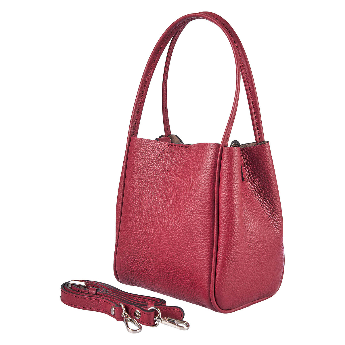 Женская сумка Dr. Koffer из натуральной кожи красная