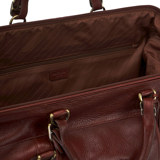 Сумка дорожная саквояж Dr.Koffer из натуральной кожи