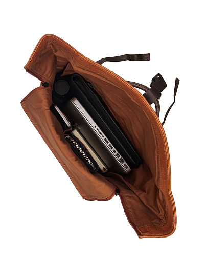 Рюкзак Dr. Koffer из натуральной кожи коричневый