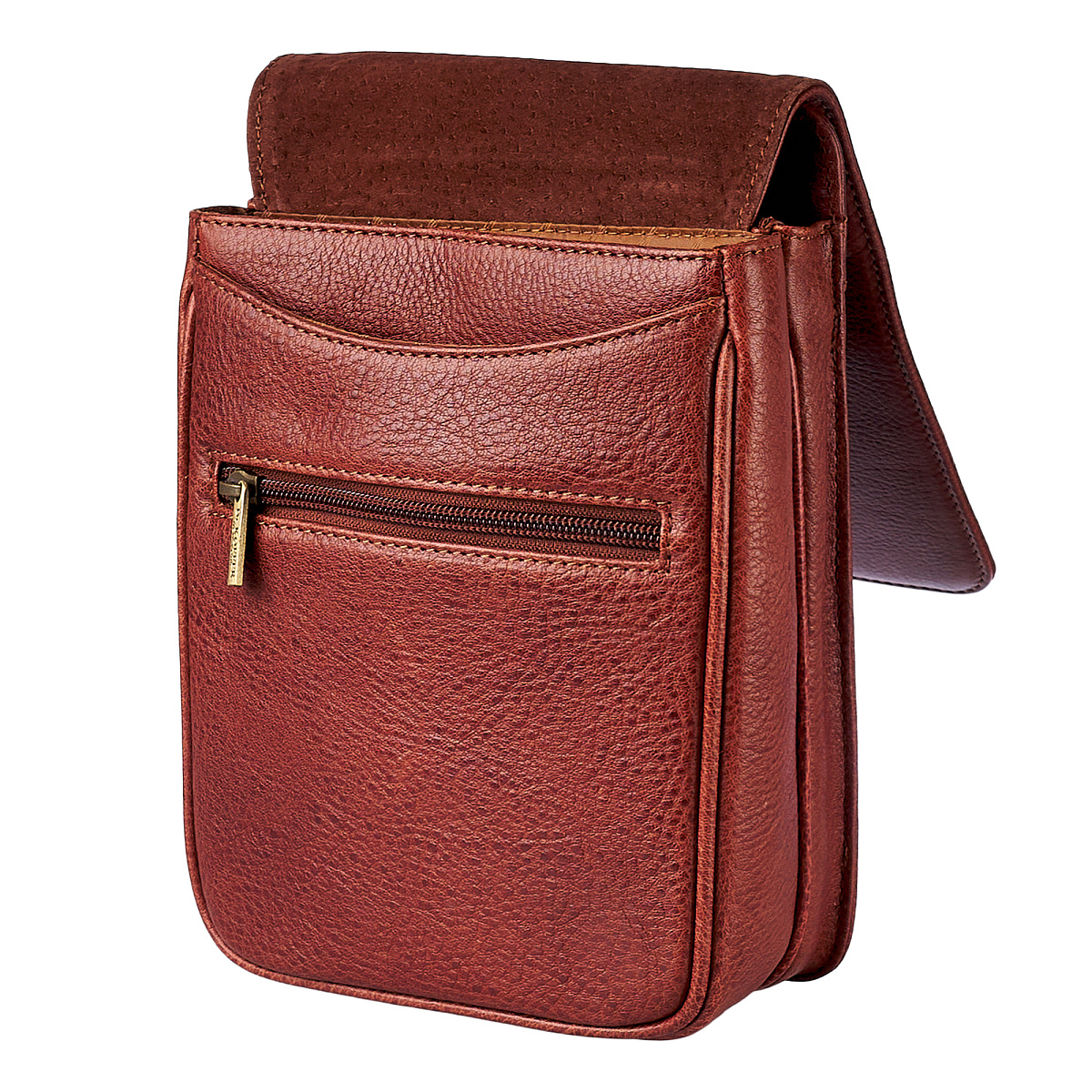 Сумка через плечо Dr.Koffer из натуральной кожи коричневая