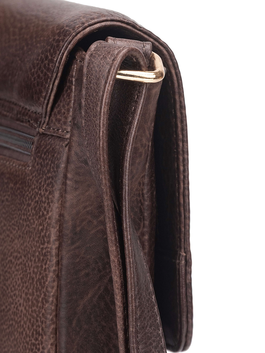 Женская сумка Dr. Koffer из натуральной кожи коричневая