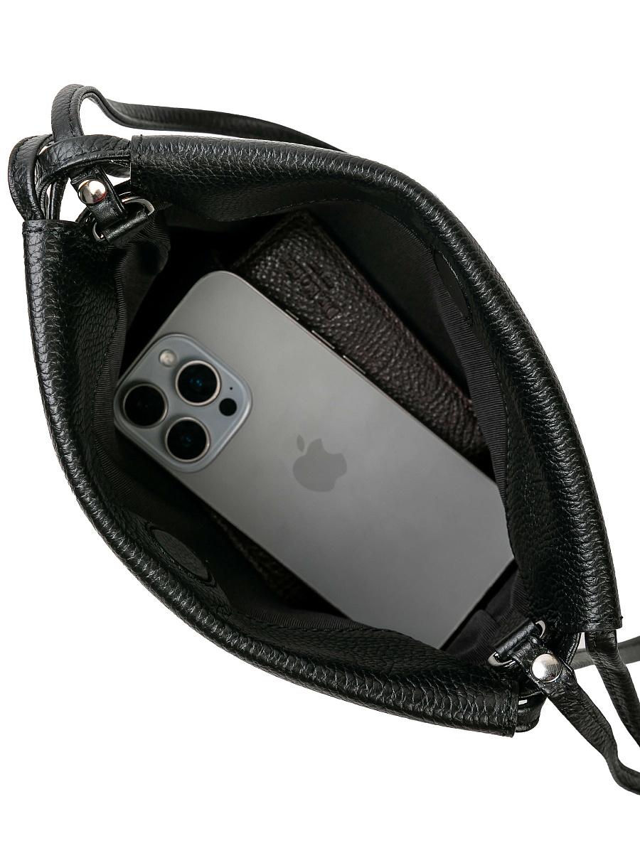 Женская сумка Dr. Koffer из натуральной кожи черная