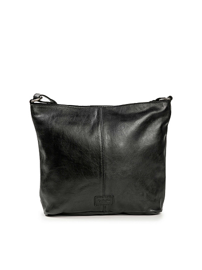 Сумка через плечо Dr.Koffer из натуральной кожи черная