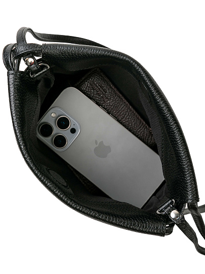 Женская сумка Dr. Koffer из натуральной кожи черная