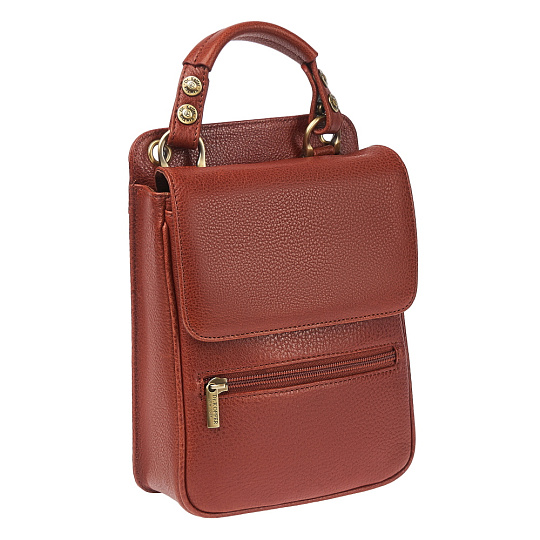 Сумка через плечо Dr.Koffer из натуральной кожи коричневая