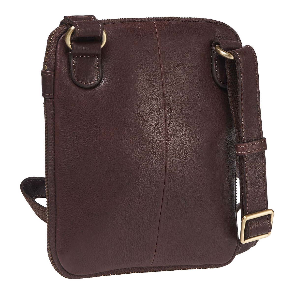 Сумка через плечо Dr.Koffer из натуральной кожи коричневая