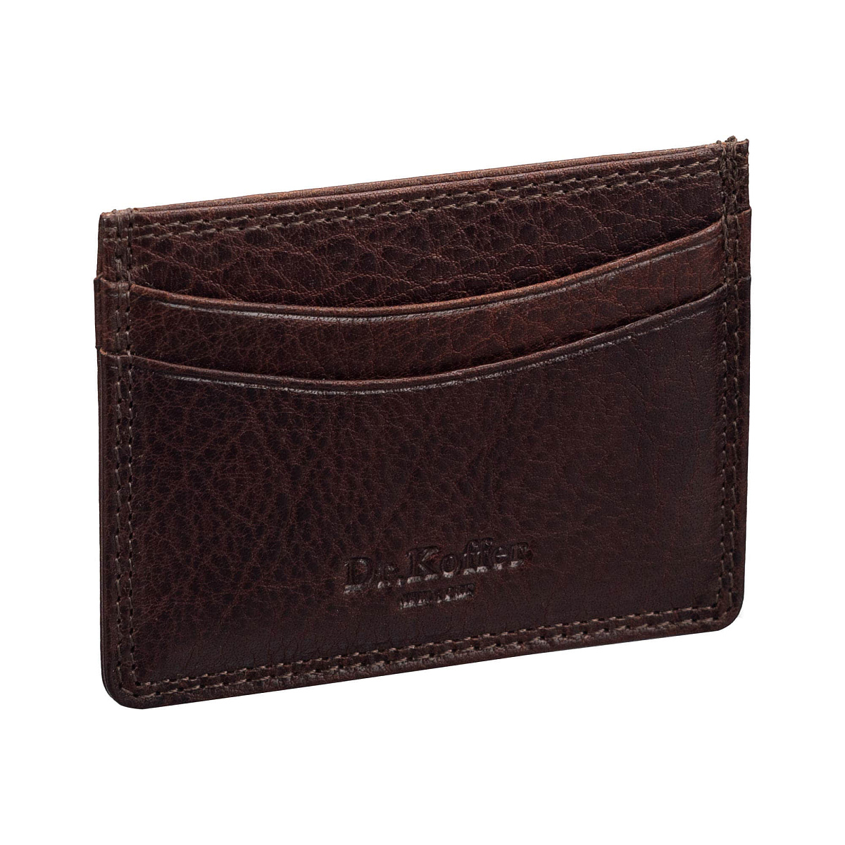 Кредитница Dr.Koffer из натуральной кожи коричневая