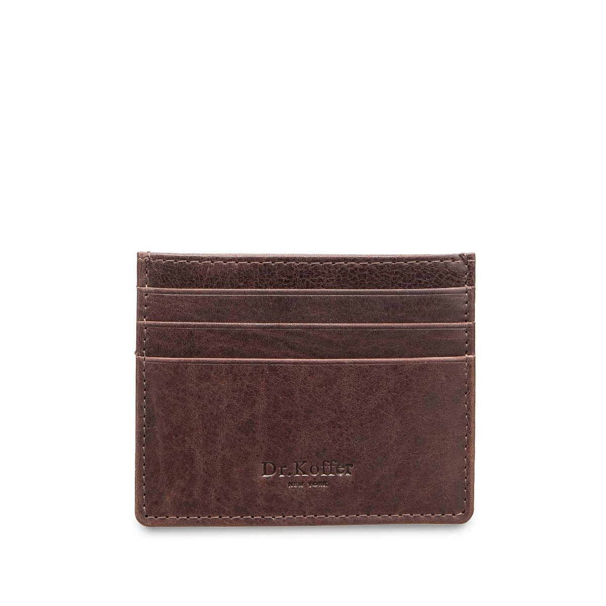 Кредитница Dr.Koffer из натуральной кожи коричневая
