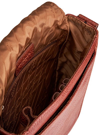 Сумка через плечо Dr.Koffer из натуральной кожи коричневая