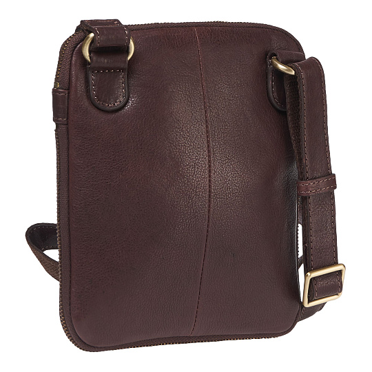 Сумка через плечо Dr.Koffer из натуральной кожи коричневая