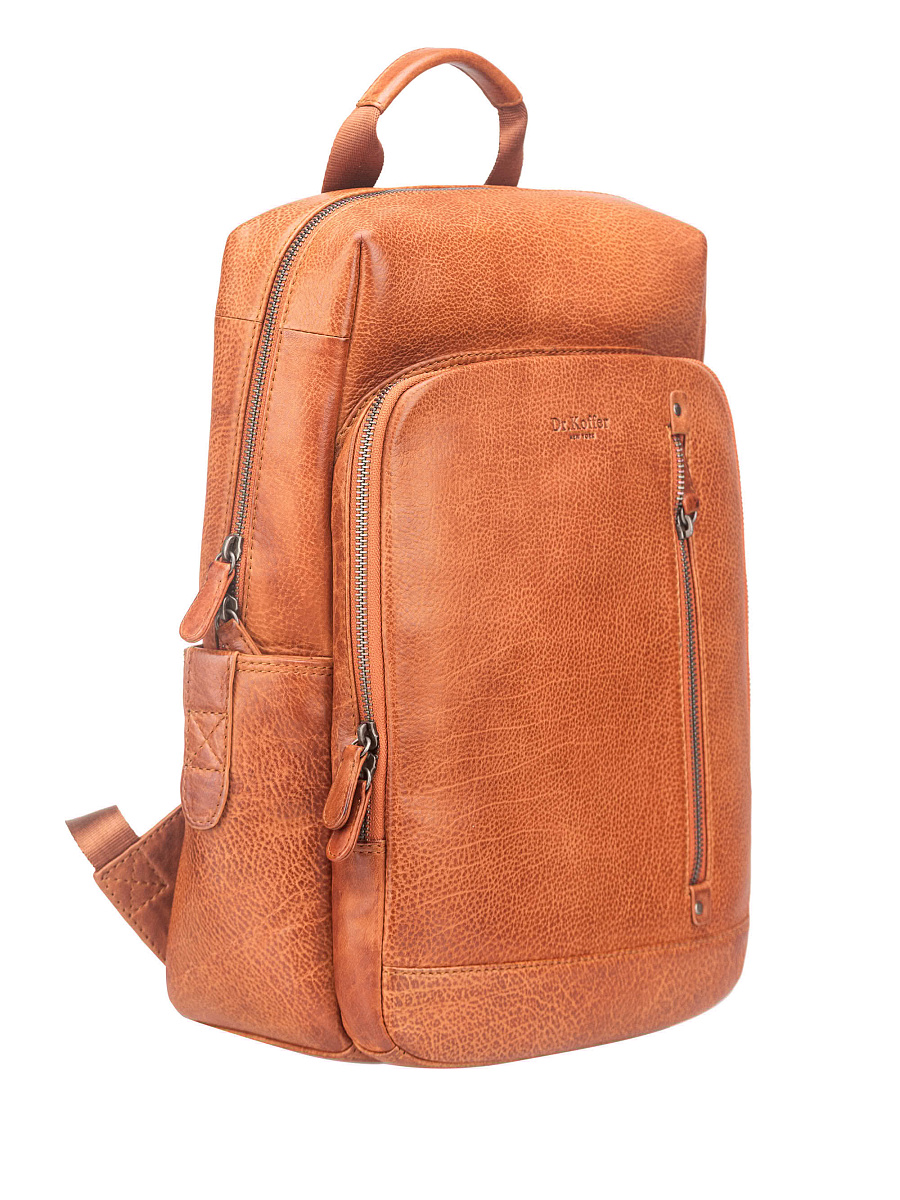 Рюкзак Dr. Koffer из натуральной кожи коричневый
