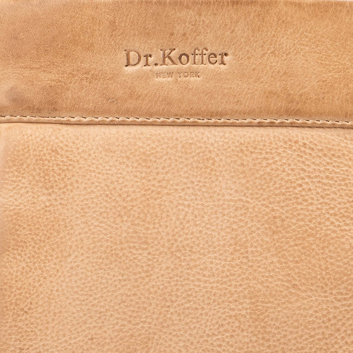 Рюкзак Dr.Koffer из натуральной кожи бежевый