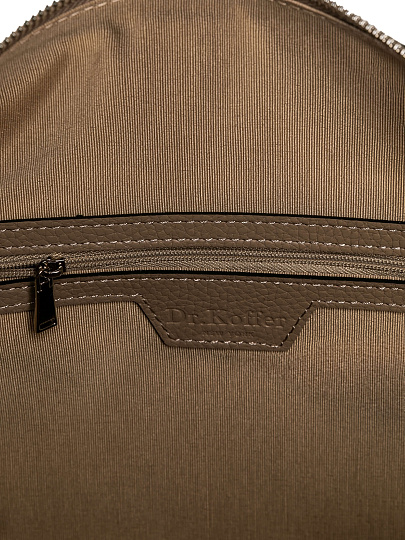 Женская сумка Dr. Koffer из натуральной кожи бежевая