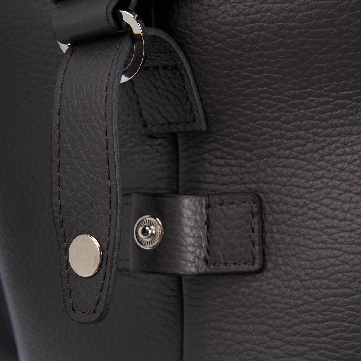 Сумка дорожная Dr.Koffer из натуральной кожи серая