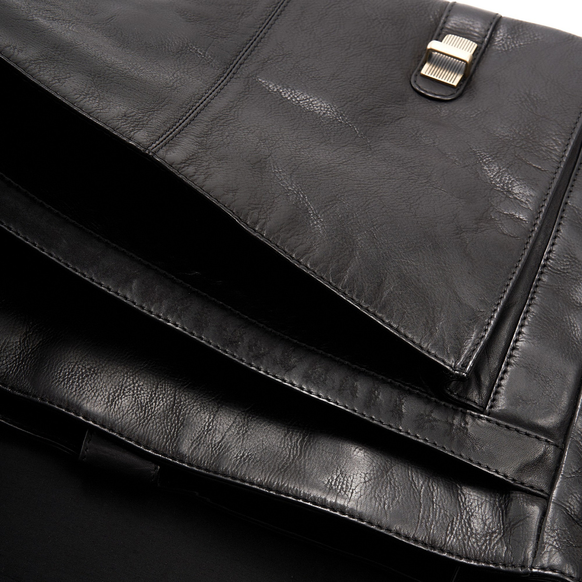 Портфель Dr.Koffer из натуральной кожи черный