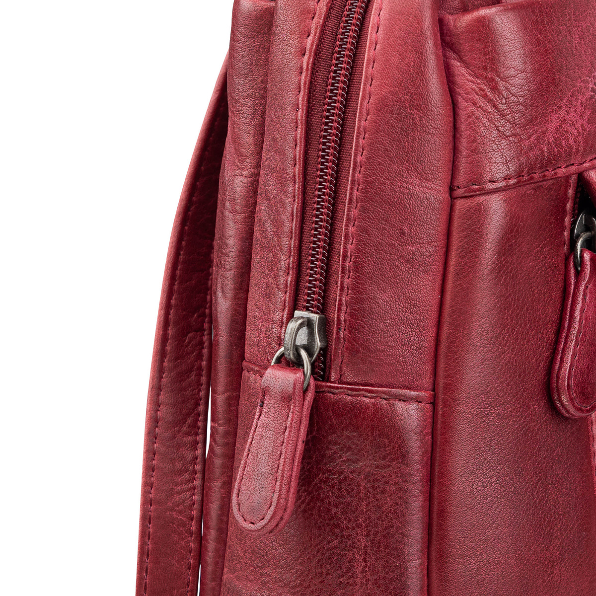 Рюкзак Dr.Koffer из натуральной кожи бордовый