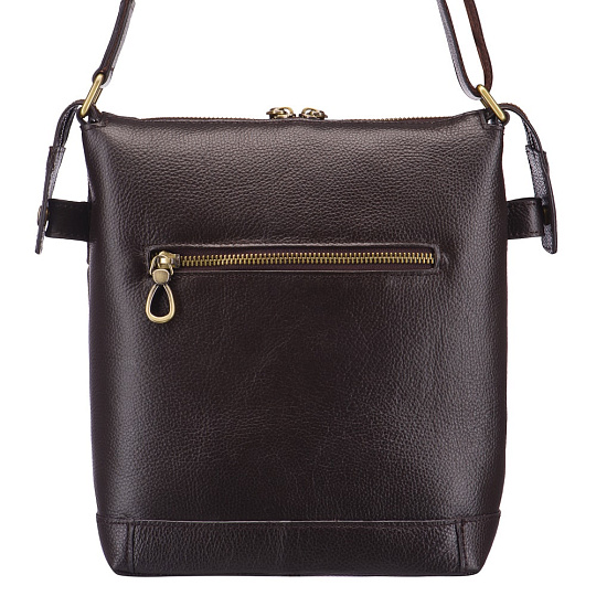 Сумка через плечо Dr.Koffer из натуральной кожи коричневая