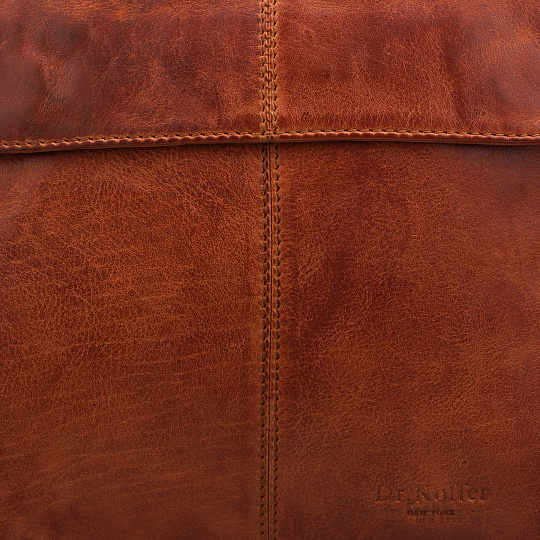 Сумка через плечо Dr.Koffer из натуральной кожи коричневая