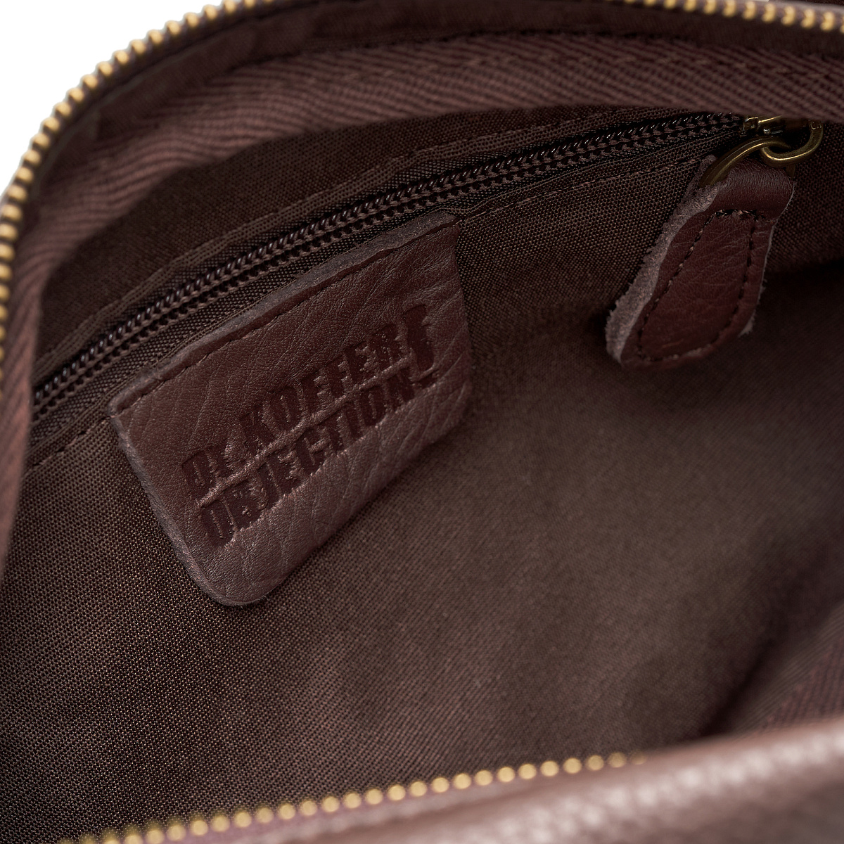 Рюкзак Dr.Koffer из натуральной кожи темно-коричневый