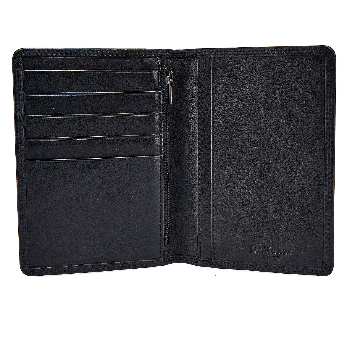 Портмоне Dr.Koffer из натуральной кожи черное