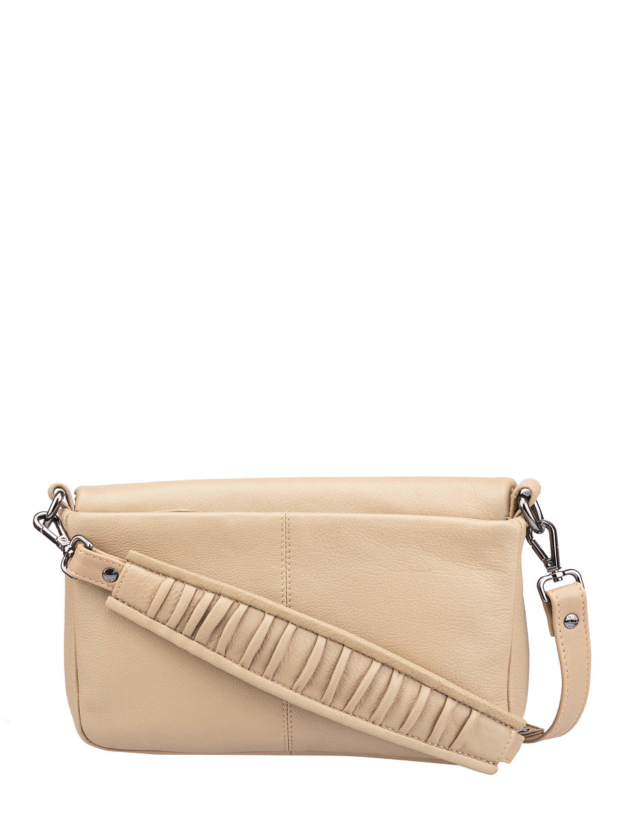 Женская сумка Dr.Koffer из натуральной кожи бежевая