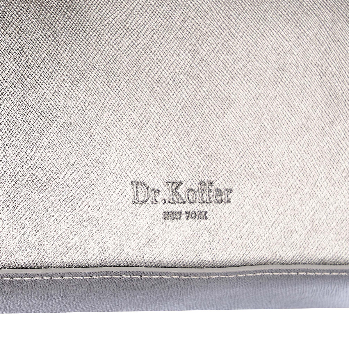 Женская сумка  Dr. Koffer из натуральной кожи серая