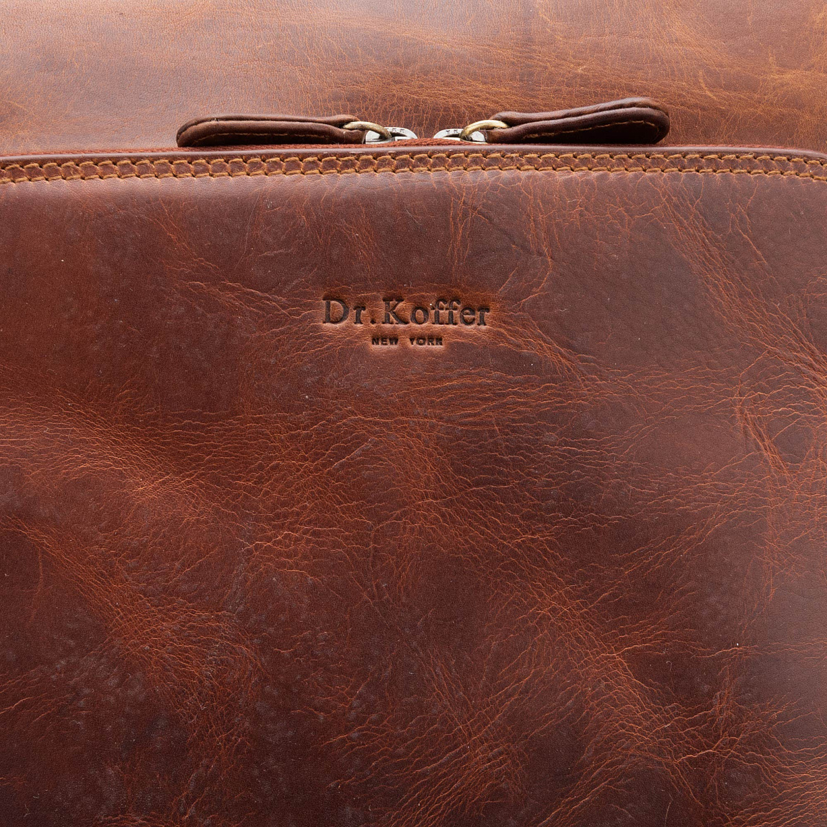 Рюкзак Dr.Koffer из натуральной кожи светло-коричневый