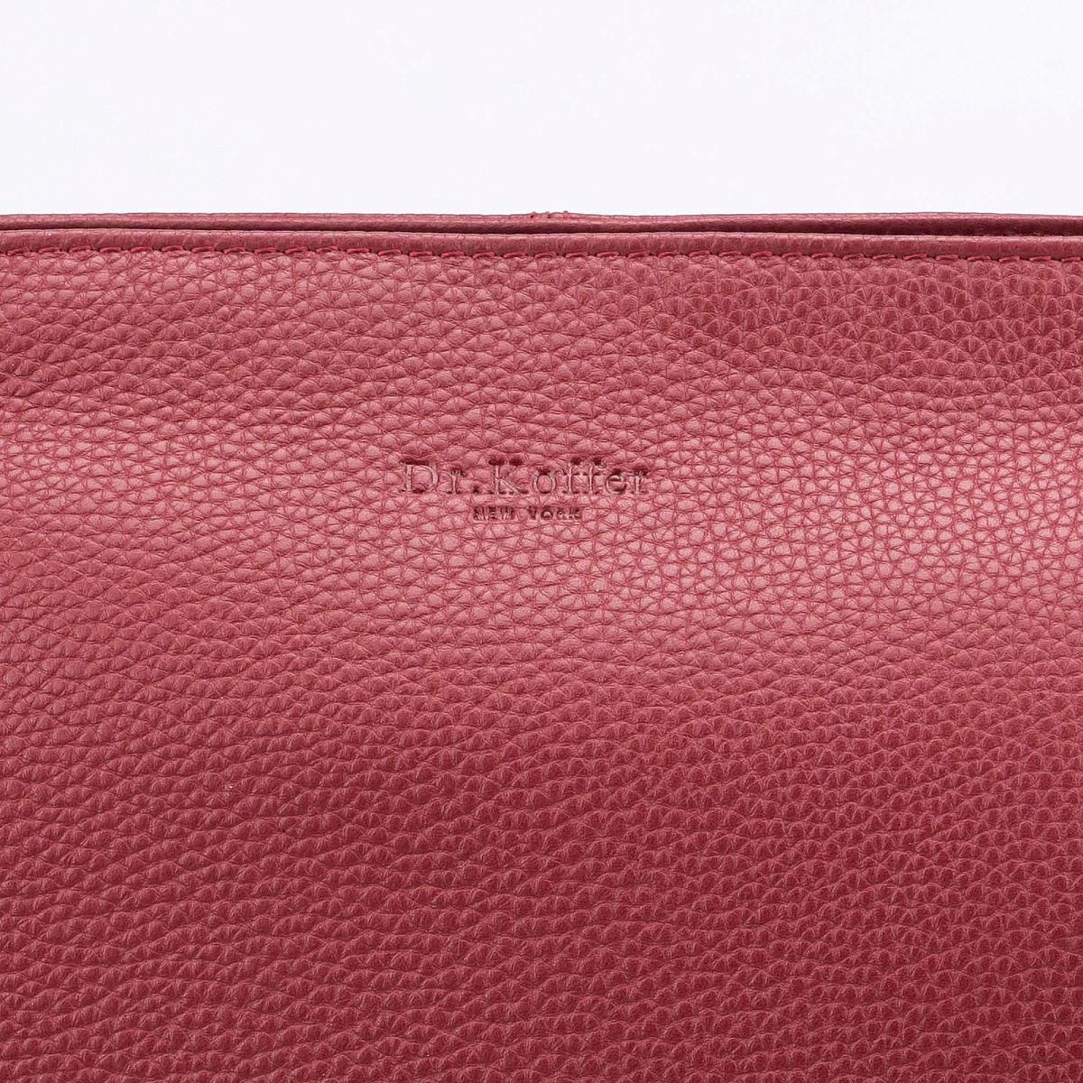 Женская сумка Dr.Koffer из натуральной кожи бордовая