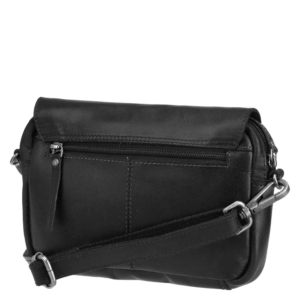 Женская сумка Dr.Koffer из натуральной кожи чёрная