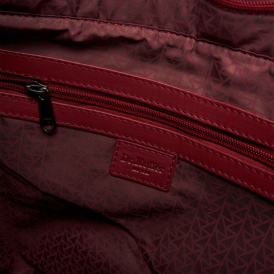 Женская сумка Dr. Koffer из натуральной кожи бордовая