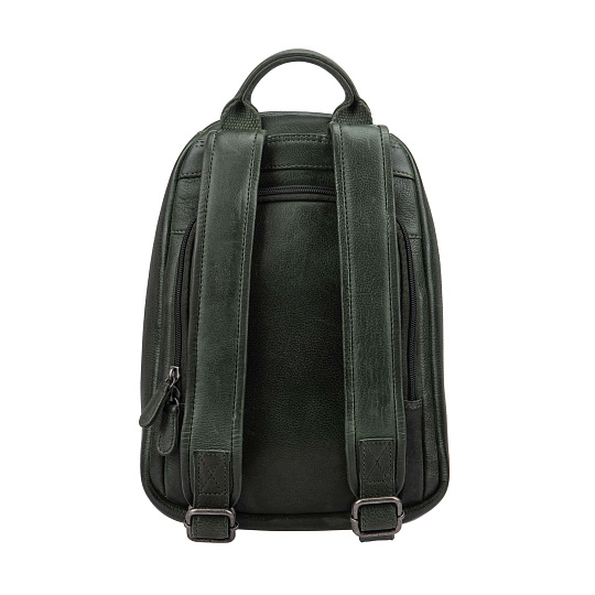 Рюкзак Dr.Koffer из натуральной кожи зеленый