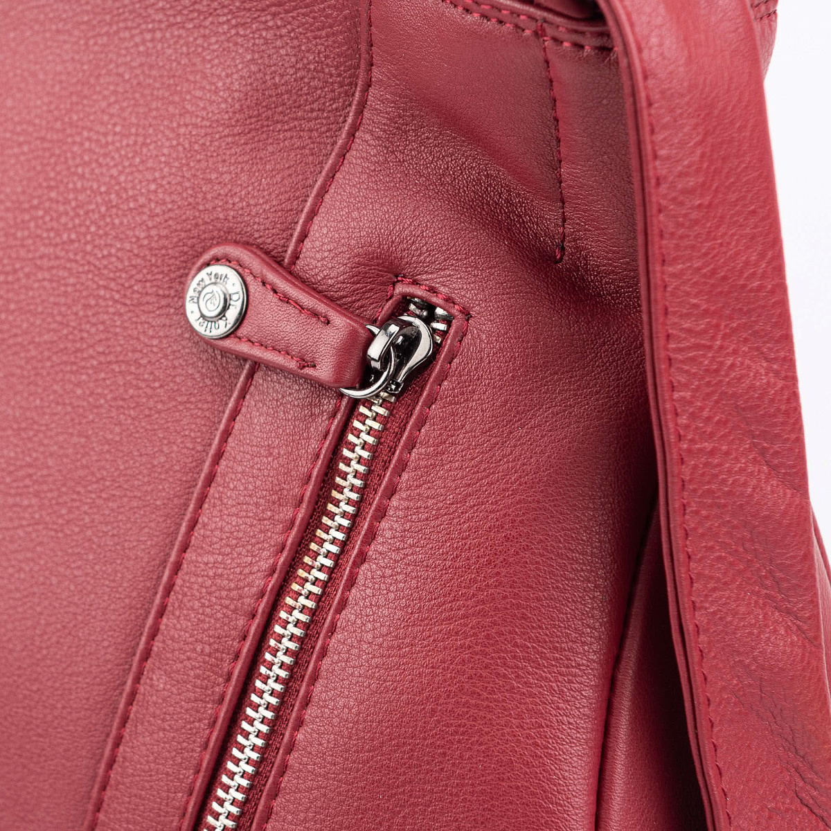 Женская сумка Dr.Koffer из натуральной кожи бордовая