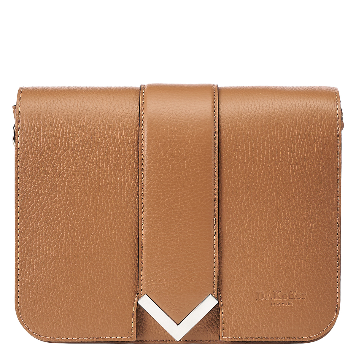 Женская сумка Dr.Koffer из натуральной кожи коричневая