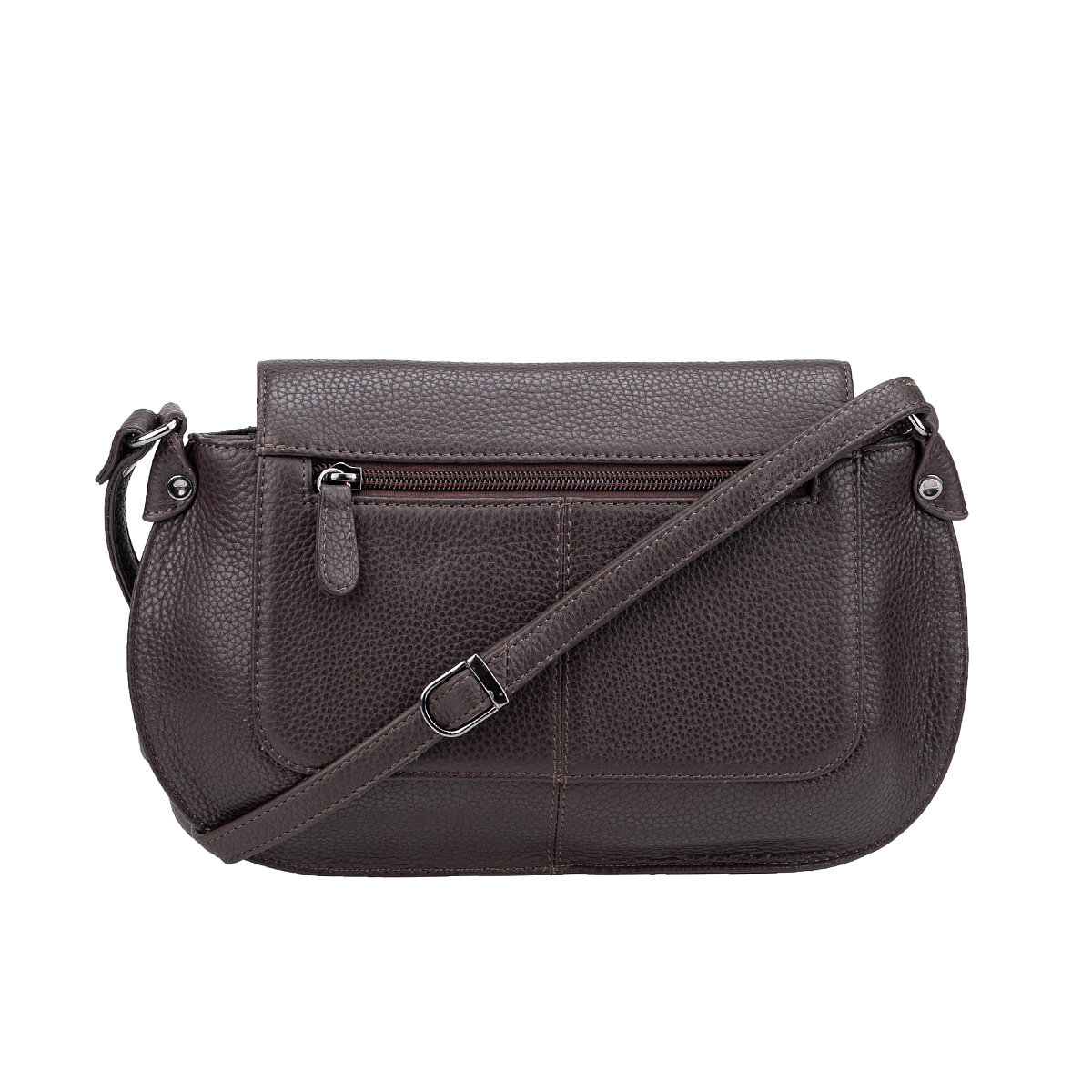 Женская сумка Dr.Koffer из натуральной кожи коричневая