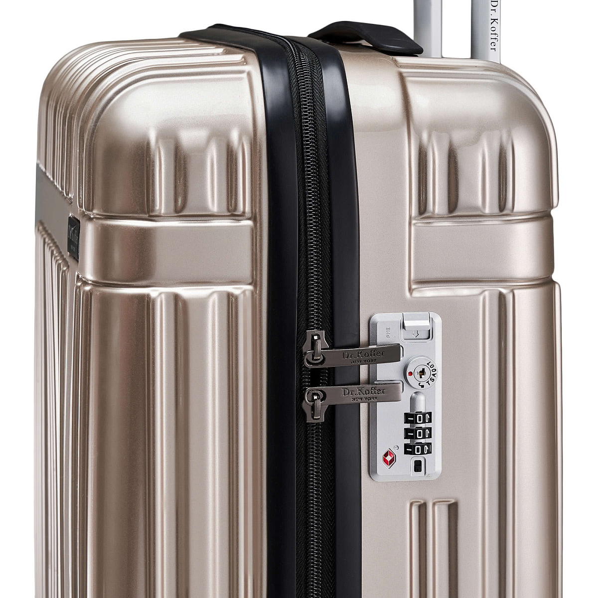 Чемодан на колесах S Dr.Koffer АБС (abs) пластик золото