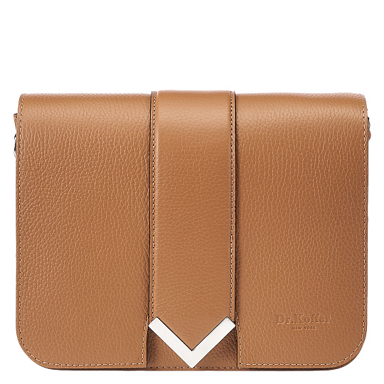 Женская сумка Dr.Koffer из натуральной кожи коричневая